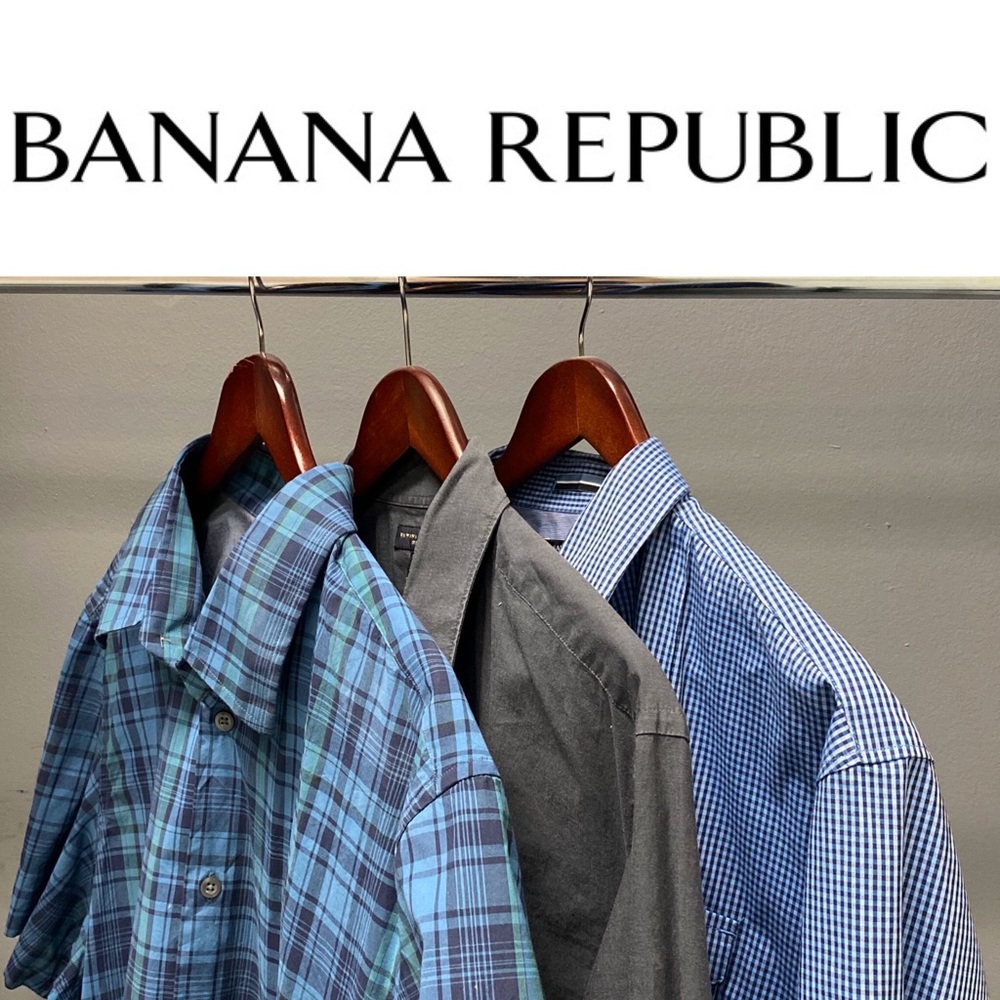 BUNDLE Banana Republic Casual Button Down Shirts